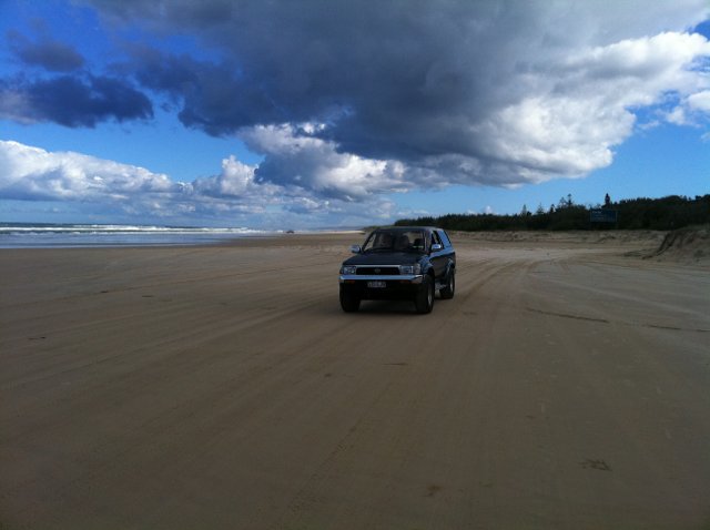 Car on beach